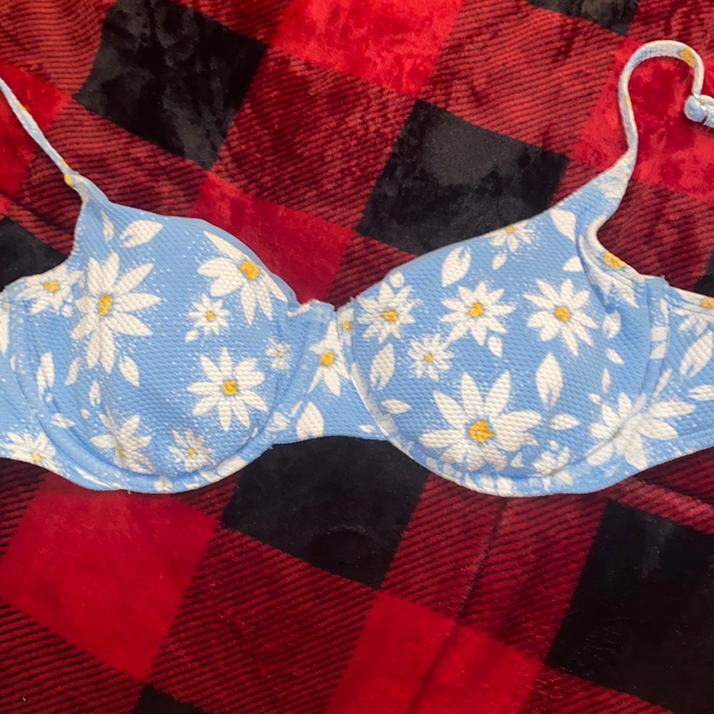 floral bikini top